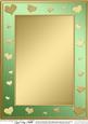 A4 Metallic Romantic Hearts Plain Card Base