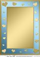 A4 Metallic Romantic Hearts Plain Card Base