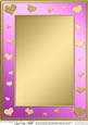 A4 Metallic Romantic Hearts Plain Card Base