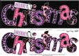 Large Dl Animal Print Christmas Quick Card with 3D Decoupage