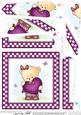 Rosies Heart Quick Card with Fan Pyramage Topper