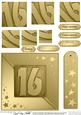 16th Metallic Age Quick Card with Twisted Pyramage