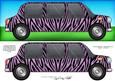 Large Dl Zebra Stripe Stretch Limo Quick Card N 3D Decoupage