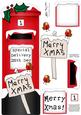 Large Dl Xmas Robins Postbox 3D Decoupage