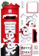 Large Dl Xmas Ben Polar Bear Postbox 3D Decoupage