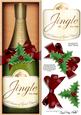 Large Dl Christmas Champers in a Box Quick Card 3D Decoupage