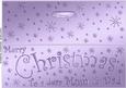Large Dl Merry Christmas Mum and Dad Quick Cut and Fold Card