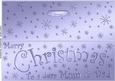 Large Dl Merry Christmas Mum and Dad Quick Cut and Fold Card