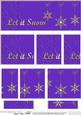 Let It Snow Christmas Dl Side Stacker Topper