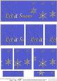 Let It Snow Christmas Dl Side Stacker Topper