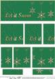 Let It Snow Christmas Dl Side Stacker Topper
