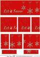 Let It Snow Christmas Dl Side Stacker Topper