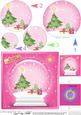 Xmas Tree Snowglobe Circle Pyramage Topper