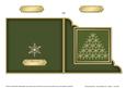 Christmas Snowflake Tree - Cut and Fold Corner Card 