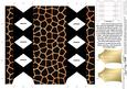 Animal Print Cracker Shaped Treat or Favour Box