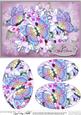 A5 Get Well Soon Flowers & Butterfly Oval Pyramage Topper