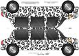 Large Dl Leopardskin Stretch Limo Shaped Card