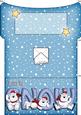 Xmas Let It Snow Polar Bear Money or Gift Wallet and Card