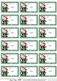 Milly Moo Cow Christmas Gift Tags