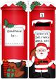 Large Dl Xmas Santa Postbox Shaped Card