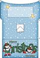Xmas Christmas Snowman Money or Gift Wallet and Card