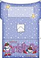 Xmas Christmas Snowman Money or Gift Wallet and Card