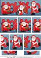 Christmas Hohoho Santa Dl Side Stacker Topper