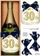 Large Dl 30th Champers in a Box Quick Card 3D Decoupage