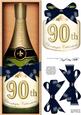 Large Dl 90th Champers in a Box Quick Card 3D Decoupage