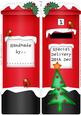 Large Dl Xmas Tree Postbox Shaped Card