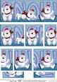 Christmas Snow Ben the Polar Bear Dl Side Stacker Topper