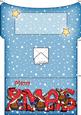 Xmas Xmas Rudolph Money or Gift Wallet and Card