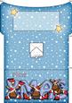 Xmas Xmas Rudolph Money or Gift Wallet and Card