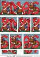 Christmas Xmas with Rudolph Dl Side Stacker Topper