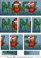 Christmas Noel with Robins Dl Side Stacker Topper