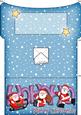 Xmas Hohoho Santa Money or Gift Wallet and Card