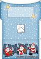 Xmas Hohoho Santa Money or Gift Wallet and Card