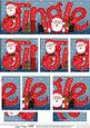 Christmas Jingle with Santa Dl Side Stacker Topper