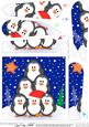 Christmas Penguins Tree Felties Fan Pyramage Topper