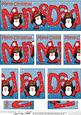 Christmas Mum N Dad with Penguins Dl Side Stacker Topper
