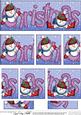 Christmas Christmas with Snowman Dl Side Stacker Topper