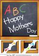 8 x 8 Mothers Day Blackboard Scalloped Corner Topper