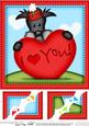 8 x 8 Hamish Dog's Heart Love Scalloped Corner Topper