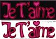 Large Dl Je T'aime Felties Quick Card N 3D Decoupage