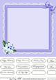 Flower Filled Wheelbarrow Matching 8 x 8 Insert Panel and Gr
