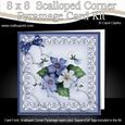 8 x 8 Pretty Viola Scalloped Corner Kit