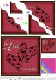 Religious Greeting Valentine Love Wavy Corner Topper