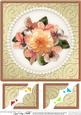 8 x 8 Flowers and Pearls - 8 x 8 Scalloped Corner Topper