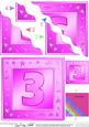 3rd Birthday Bright Metallic Age Wavy Corner Side Stacker