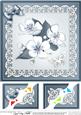 8 x 8 Apple Blossom Scalloped Corner Topper